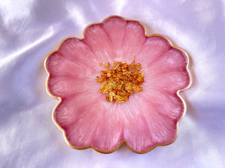 Valentines Day Coasters Set - Jasmin Renee Art - Pink