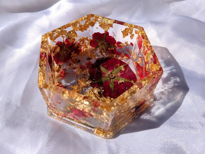 HEXAGON ETERNAL LOVE KEEPSAKE TRINKET BOX