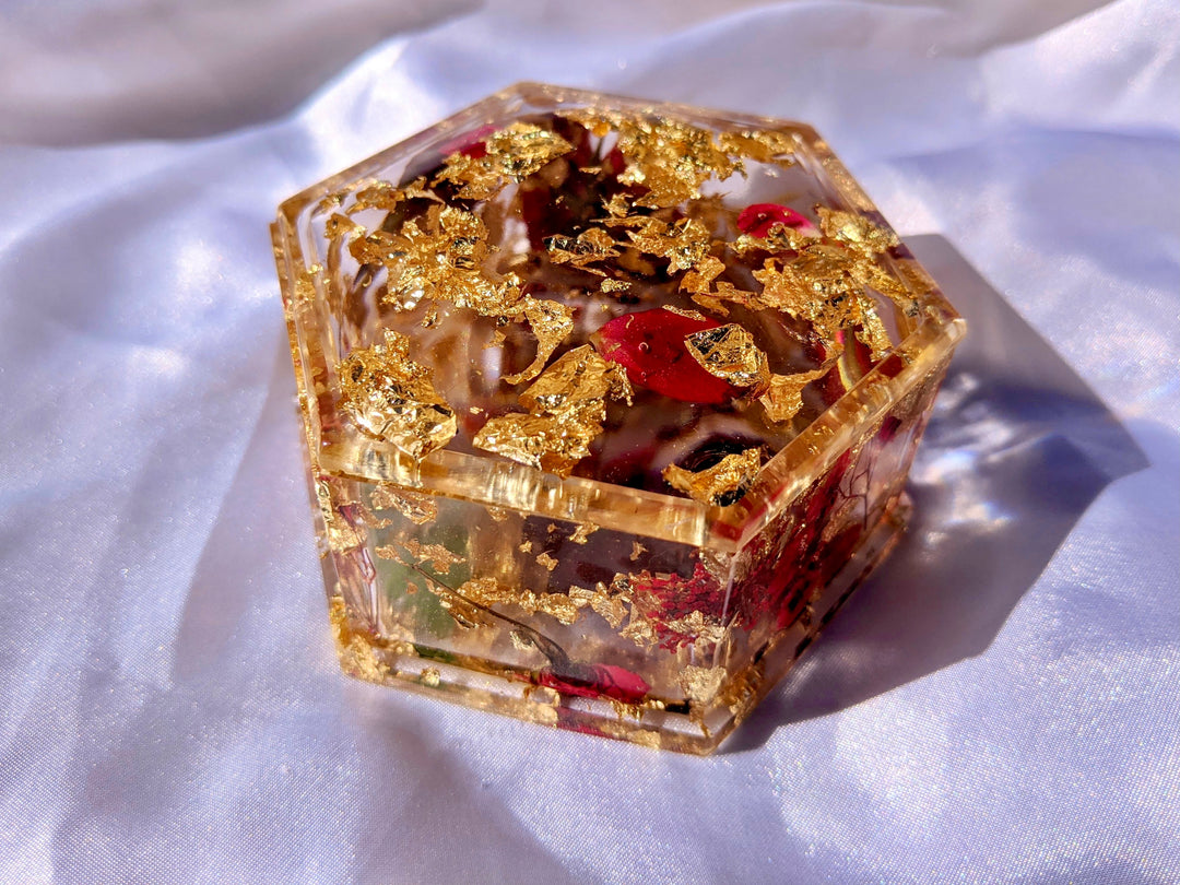 HEXAGON ETERNAL LOVE KEEPSAKE TRINKET BOX