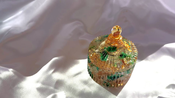 Jade Green Celestine Garden Vintage Box