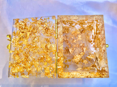 "Seraph" Golden White Beige Jewelry Box